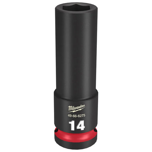 Milwaukee Shockwave Impact Duty 1/2" Drive 14mm Deep 6 Point Socket 49-66-6275