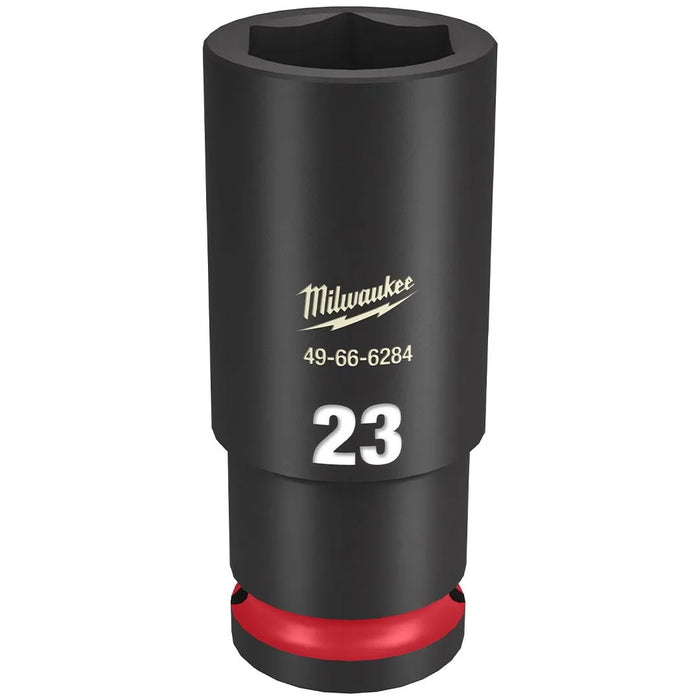 Milwaukee Shockwave Impact Duty 1/2" Drive 23mm Deep 6 Point Socket 49-66-6284