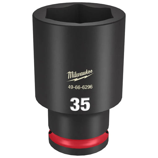 Milwaukee Shockwave Impact Duty 1/2" Drive 35mm Deep 6 Point Socket 49-66-6296