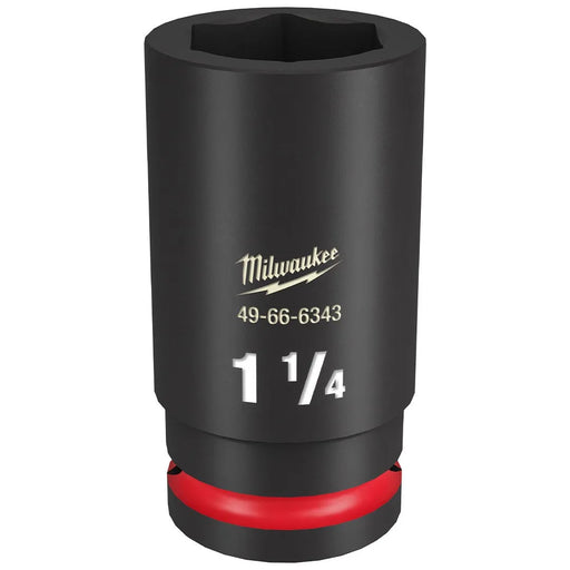 Milwaukee Shockwave Impact Duty 3/4" Drive 1-1/4" Deep 6 Point Socket 49-66-6343