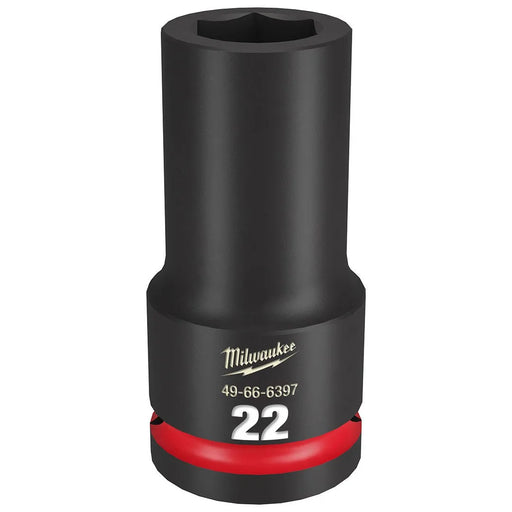 Milwaukee Shockwave Impact Duty 3/4" Drive 22mm Deep 6 Point Socket 49-66-6397