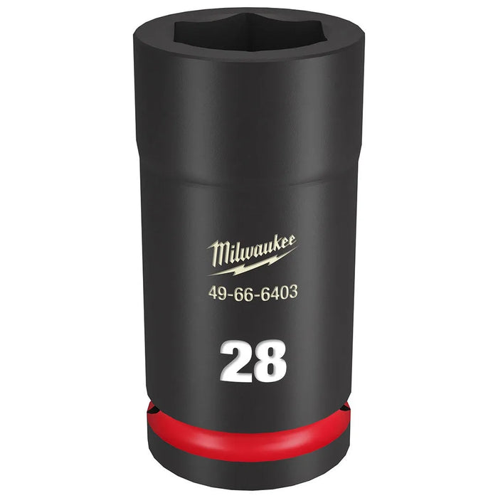 Milwaukee Shockwave Impact Duty 3/4" Drive 28mm Deep 6 Point Socket 49-66-6403