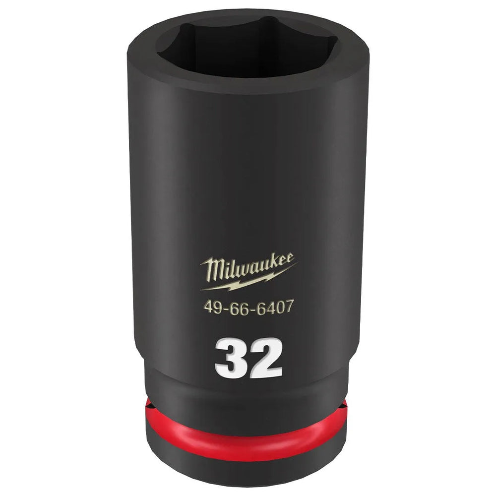 Milwaukee Shockwave Impact Duty 3/4" Drive 32mm Deep 6 Point Socket 49-66-6407