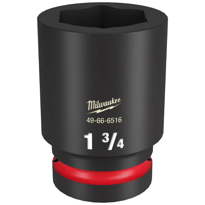 Milwaukee Shockwave Impact Duty 1" Drive 1-3/4" Deep 6 Point Socket 49-66-6516