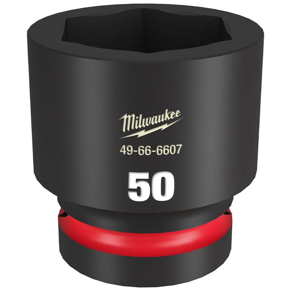 Milwaukee Shockwave Impact Duty 1" Drive 50mm Standard 6 Point Socket 49-66-6607