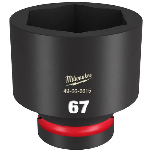 Milwaukee Shockwave Impact Duty 1" Drive 67mm Standard 6 Point Socket 49-66-6615