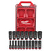 Milwaukee 19Pc. SHOCKWAVE Impact Duty 3/8" Drive Metric PACKOUT Deep Socket Set 49-66-6801