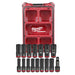 Milwaukee 16Pc. SHOCKWAVE Impact Duty 1/2" Drive Metric PACKOUT Deep Socket Set 49-66-6803