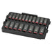 Milwaukee 19Pc. SHOCKWAVE Impact Duty 3/8" Drive Metric PACKOUT Deep Socket Tray Set 49-66-6816