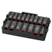 Milwaukee 16Pc. SHOCKWAVE Impact Duty 1/2" Drive Metric PACKOUT Deep Socket Tray Set 49-66-6818