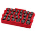 Milwaukee 27Pc. SHOCKWAVE Impact Duty 1/2" Drive Metric & SAE PACKOUT Standard Socket Tray Set 49-66-6819