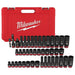 Milwaukee 43 Piece Shockwave Impact Duty 3/8" Drive SAE & Metric 6 Point Socket Set 49-66-7009