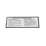 Service Decal For Tow-Behind Aerators, 521921