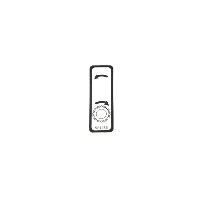 Wheel Shifter Decal For Sod Cutters, 524486