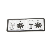 Adjustment Height Decal For De-Thatchers And Overseeders, 524544