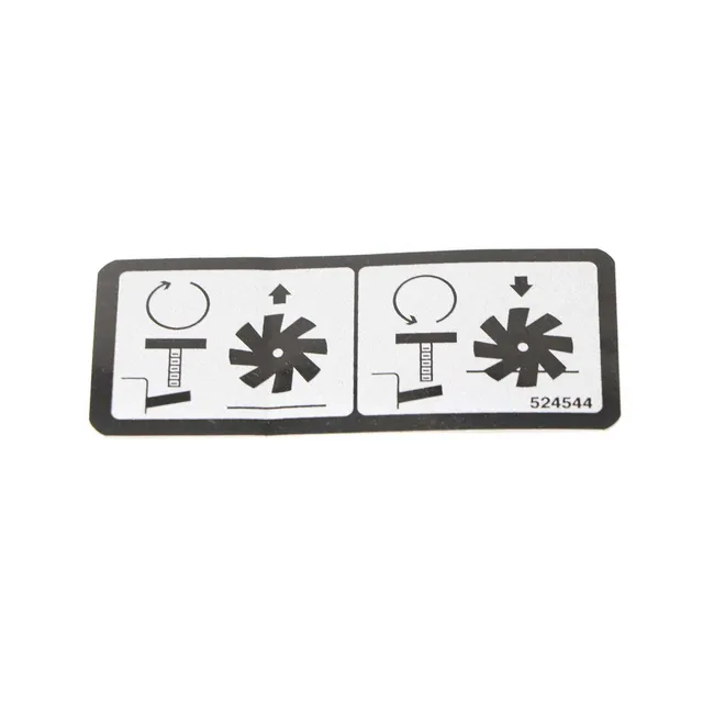 Adjustment Height Decal For De-Thatchers And Overseeders, 524544