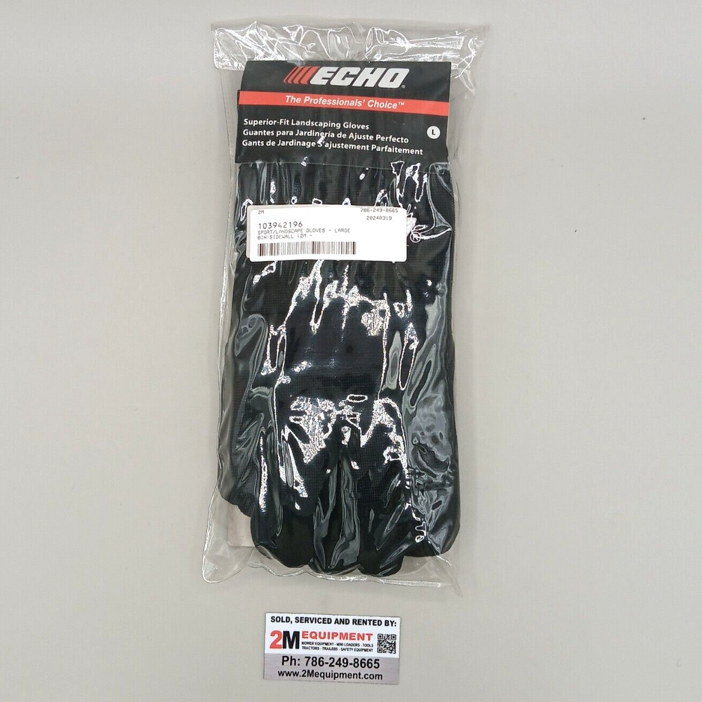 ECHO 103942196 SPORT LANDSCAPE GLOVES - LARGE