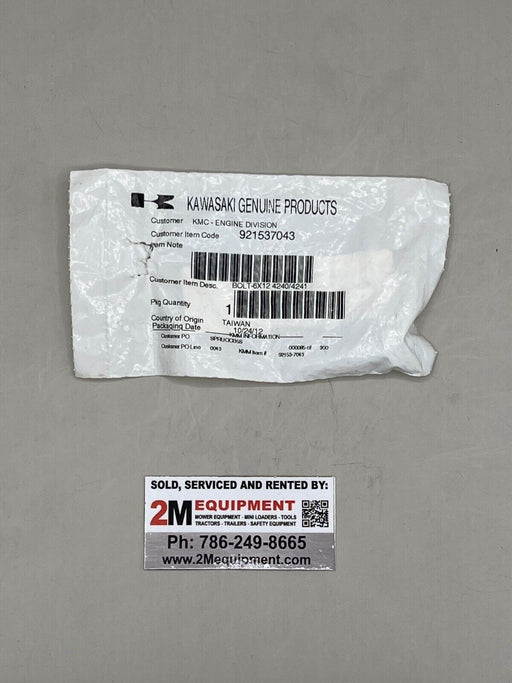 KAWASAKI 92153-7043 BOLT,6X12