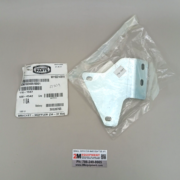 Toro 116-1587 BRACKET-MUFFLER