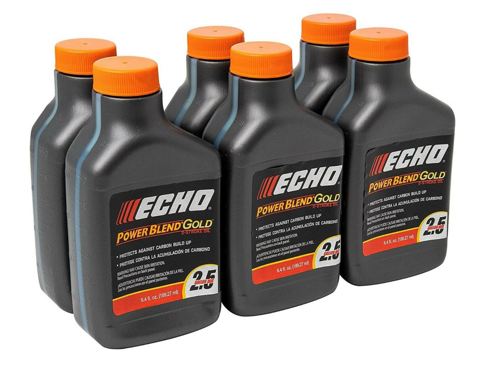 Echo 6450025 6-Pack 6.4 Ounce 2.5 Gallon Mix Oil Echo PowerBlend Go
