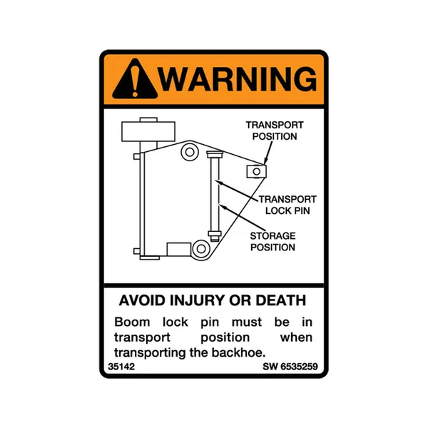 Bobcat 6535259 Transport Decal