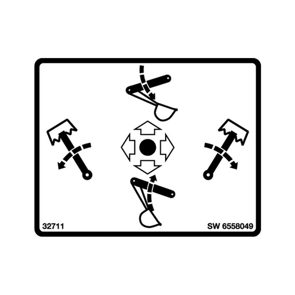 Bobcat 6558049 Control Decal