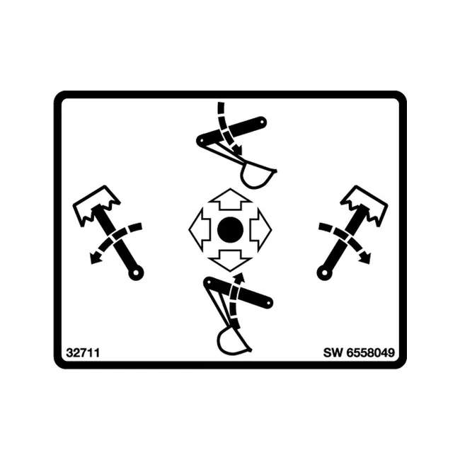Bobcat 6558049 Control Decal