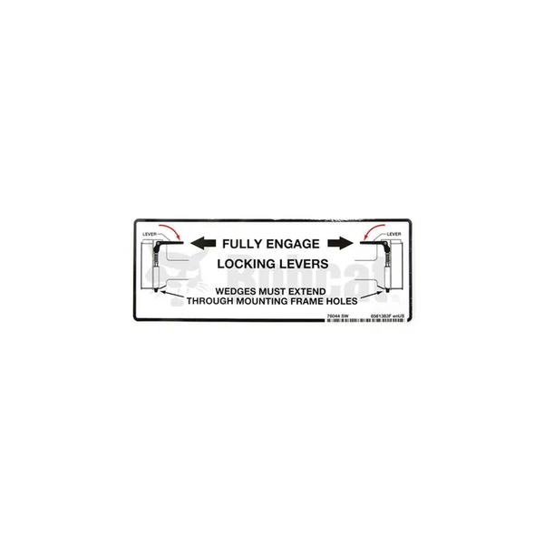 Bobcat 6561383 Bob-Tach Operation Decal