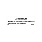 Bobcat 6564207 Warning Decal For Attachments And Loaders