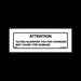 Warning Decal for Attachments and Loaders, 6564207