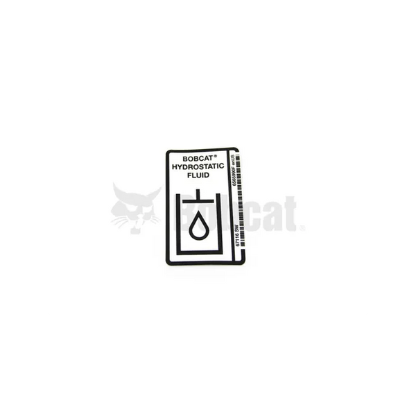 Bobcat 6565990 Hydraulic Oil Decal