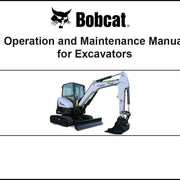 Bobcat 6570364PDF Excavator Operation and Maintenance Digital Manual