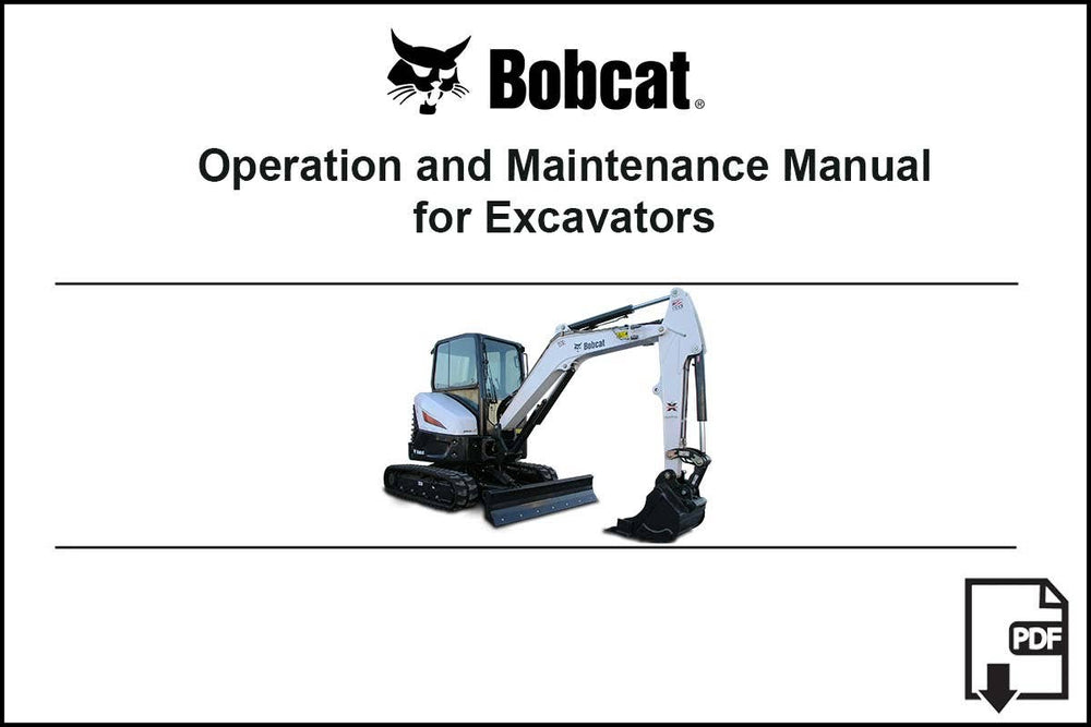 Bobcat 6570364PDF Excavator Operation and Maintenance Digital Manual