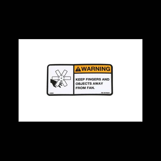 Warning Decal for Loaders and Excavators, 6576048