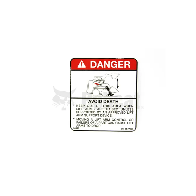 Bobcat 6579639 Warning Decal