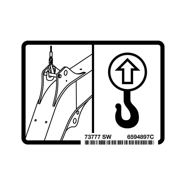 Bobcat 6594897 Boom Lift Decal