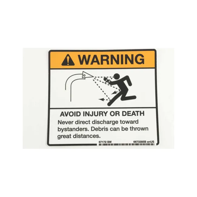 Bobcat 6673385 Warning Decal