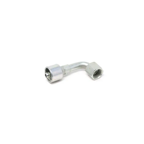 Bobcat 6683724 Female Coupler JIC 37 Degree Flare Swivel 90 Degree Bent Tube For Skid Steer Loaders