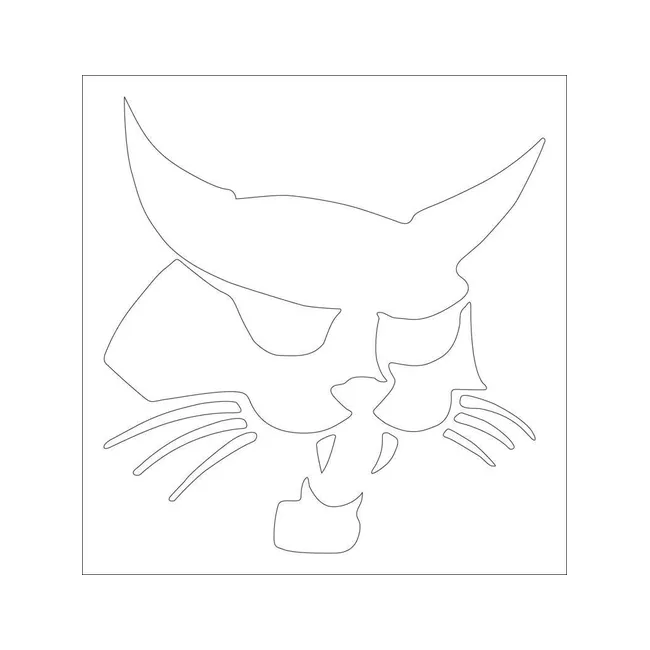 DECAL, LOGO BOBCAT HEAD