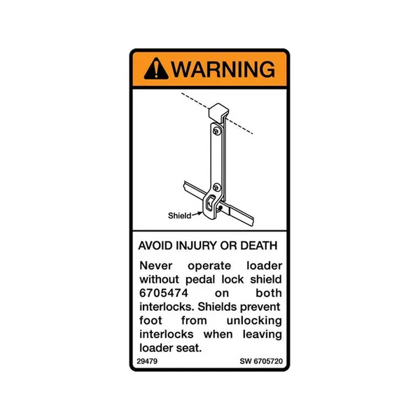 Bobcat 6705720 Warning Decal