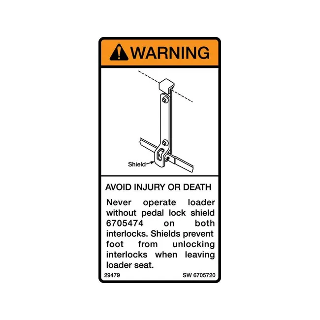 Bobcat 6705720 Warning Decal
