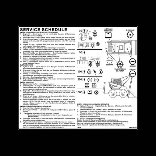 Decal for Skid Steer Loaders, 6708212