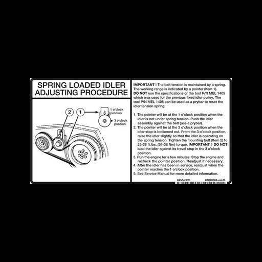 Idler Decal, 6709030