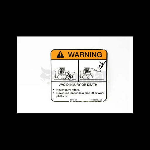 Warning Decal, 6710358