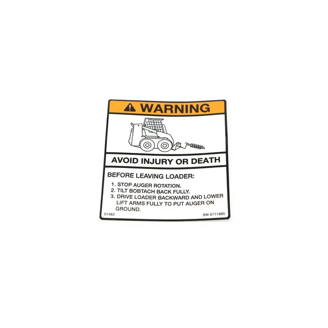 Bobcat 6711885 Decal for Attachments