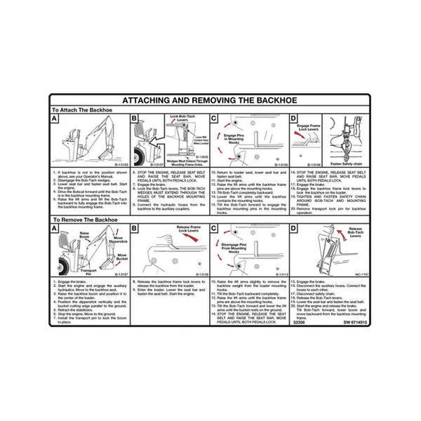 Bobcat 6714915 Mounting Decal