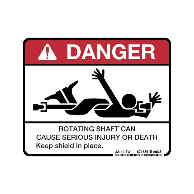 Bobcat 6715361 Danger Decal