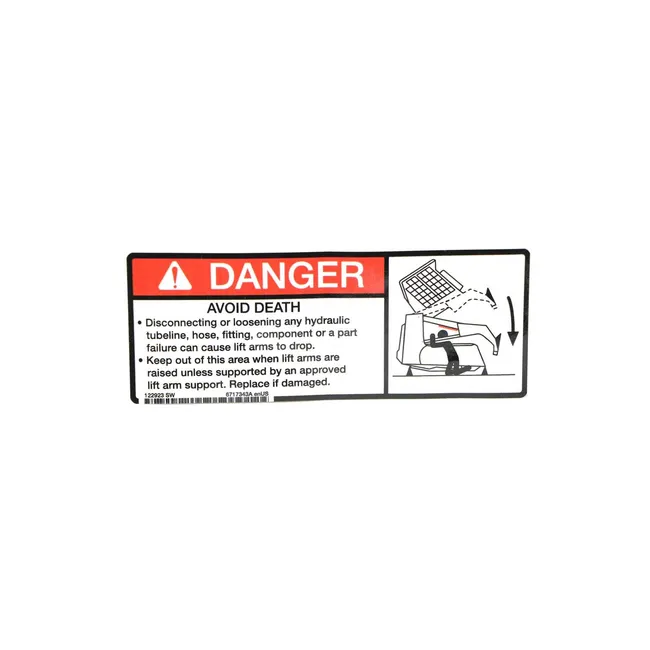 Bobcat 6717343 Danger Decal