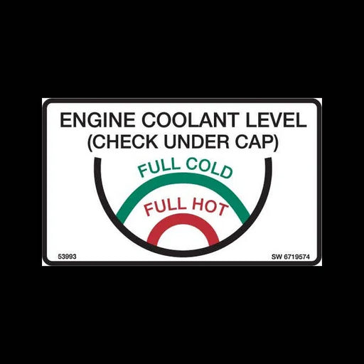 Coolant Level Decal, 6719574