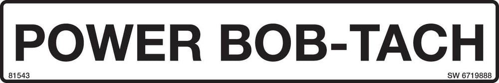 Bobcat 6719888 Power Bob-Tach Decal